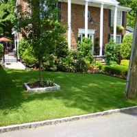 Fake Turf Cass City, Michigan Landscape Design, Small Front Yard Landscaping