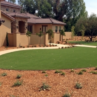 Installing Artificial Grass Fowlerville, Michigan City Landscape, Front Yard