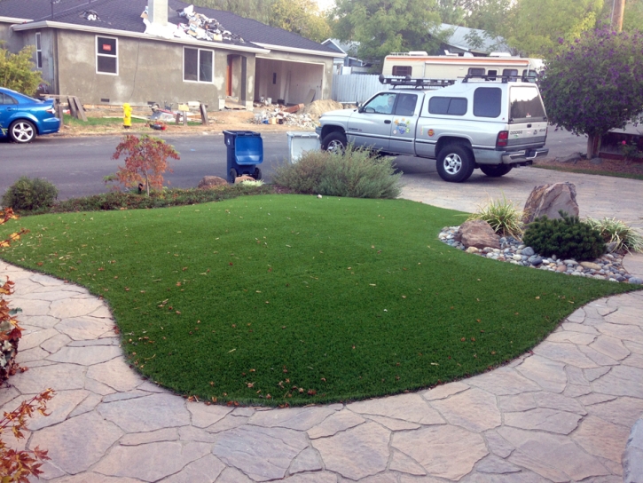 Artificial Lawn Grosse Pointe Shores, Michigan Landscape Design, Front Yard Design