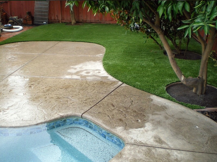 Synthetic Turf Brighton, Michigan Lawn And Landscape, Above Ground Swimming Pool