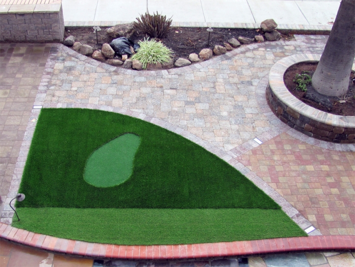 Synthetic Turf Farmington Hills, Michigan Outdoor Putting Green, Small Front Yard Landscaping